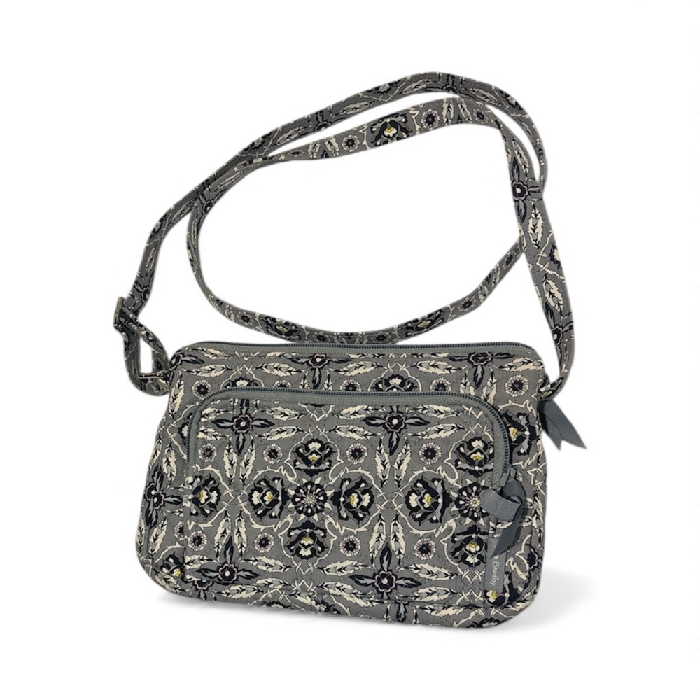 Vera Bradley Stylish Gray Patterned Women's Bag